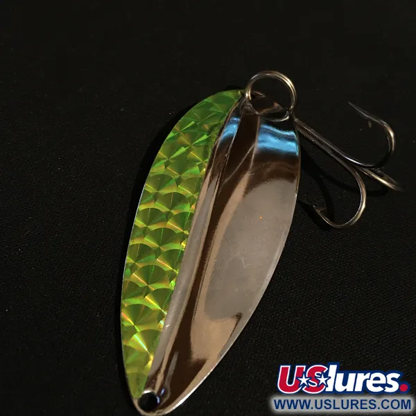 TODDCO Main liner UV (світиться в ультрафіолеті), нікель/зелений UV, 21 г, блесна коливалка (колебалка) #17843