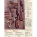 Cotton Cordell Banana Head Tattle-Tail Jig + Tattle-Tail Worm (вінтаж, 1970-х років), чорний, 14 г, до рибалки #11260