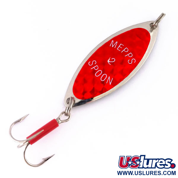  Mepps Spoon 2, нікель/червоний, 9 г, блесна коливалка (колебалка) #10005
