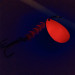 Luhr Jensen TEE Spoon 5 UV (світиться в ультрафіолеті), нікель/помаранчевий, 12 г, блешня оберталка (вертушка) #10011