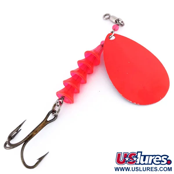 Luhr Jensen TEE Spoon 5 UV (світиться в ультрафіолеті), нікель/помаранчевий, 12 г, блешня оберталка (вертушка) #10011