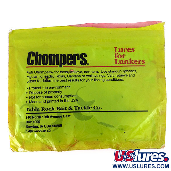  Chompers Single Tail Grub, 13 шт., Pepper, , до рибалки #10067