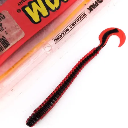 Zoom Super Salt Plus, силікон, 18 шт., Red/Black, до рибалки #10068