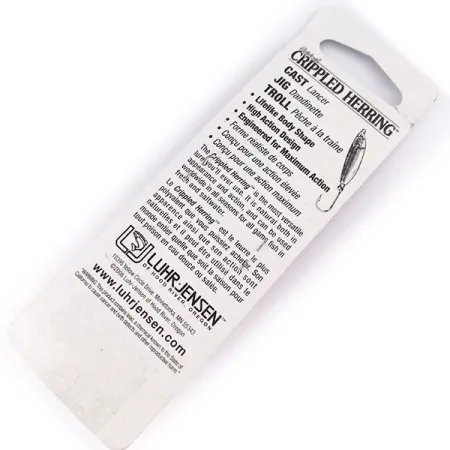 Luhr Jensen Crippled Herring, рожевий перламутр, 42 г, блесна коливалка (колебалка) #10071