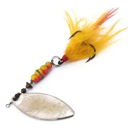 Mepps Aglia Long 4 Dressed (з хвостом), срібло, 17 г, блешня оберталка (вертушка) #10073