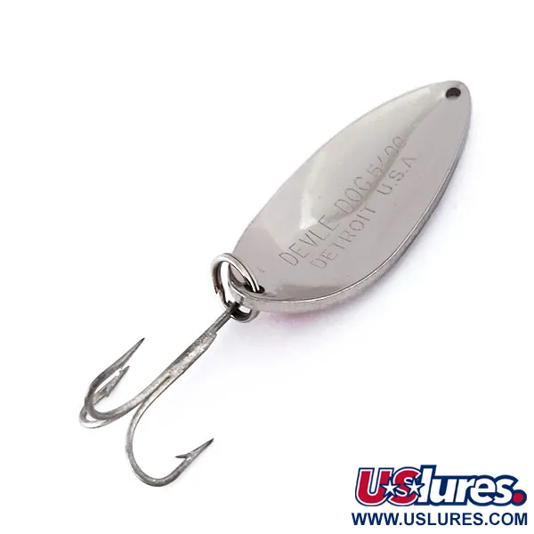 Eppinger Dardevle Devle-Dog, нікель/червоний, 18 г, блесна коливалка (колебалка) #10104