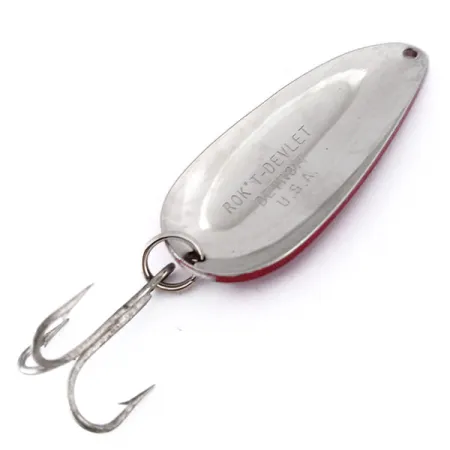 Eppinger Dardevle Rok't Devlet, червоний/білий/нікель, 35 г, блесна коливалка (колебалка) #10109