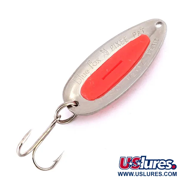 Blue Fox Pixee UV (світиться в ультрафіолеті), карбований нікель/рожевий, 14 г, блесна коливалка (колебалка) #10112