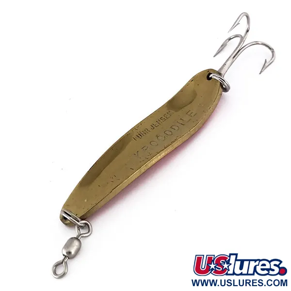 Luhr Jensen Krocodile DIE #4 UV (світиться в ультрафіолеті), золото/помаранчевий, 21 г, блесна коливалка (колебалка) #10159