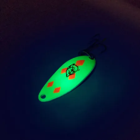 Eppinger Dardevle Devle-Dog 5200 UV (світиться в ультрафіолеті), жовтий/червоний/нікель, 7 г, блесна коливалка (колебалка) #10162