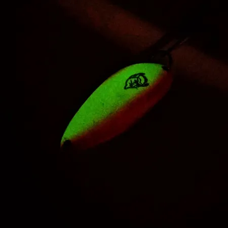 Eppinger Dardevle Devle-Dog UV (світиться в ультрафіолеті та в темряві), білий/помаранчевий/нікель, 18 г, блесна коливалка (колебалка) #10166