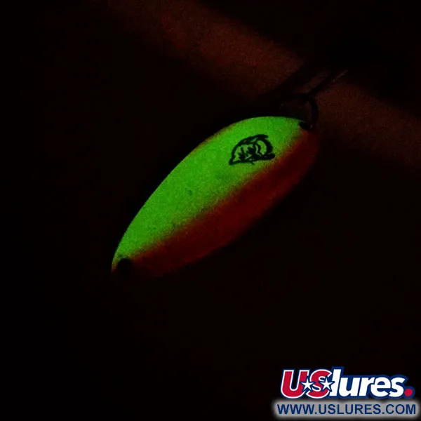 Eppinger Dardevle Devle-Dog UV (світиться в ультрафіолеті та в темряві), білий/помаранчевий/нікель, 18 г, блесна коливалка (колебалка) #10166