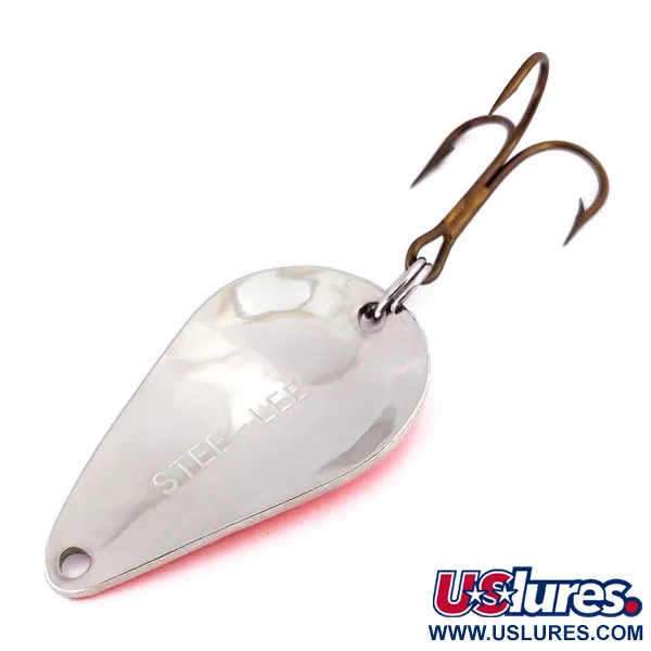  Acme Stee-Lee UV (світиться в ультрафіолеті), карбований нікель/помаранчевий, 14 г, блесна коливалка (колебалка) #10177