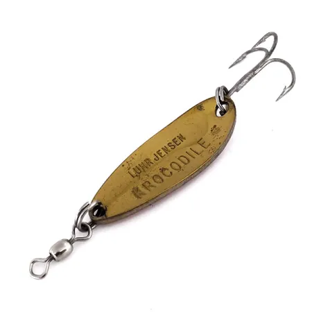 Luhr Jensen Krocodile, Карбована латунь/помаранчевий, 9 г, блесна коливалка (колебалка) #10184