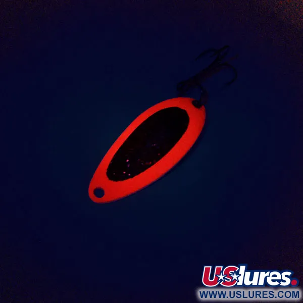 Eppinger Dardevle Devle-Dog 5200 UV (світиться в ультрафіолеті), неоновий червоний/нікель/червоний гліттер, 7 г, блесна коливалка (колебалка) #10212