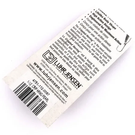 Luhr Jensen Crippled Herring, Pearl, 42 г, блесна коливалка (колебалка) #10241