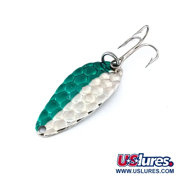 Acme Little Cleo, карбований нікель/зелений, 7 г, блесна коливалка (колебалка) #10279