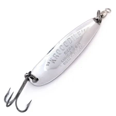 Luhr Jensen Krocodile DIE #4, нікель/синій, 19 г, блесна коливалка (колебалка) #10296