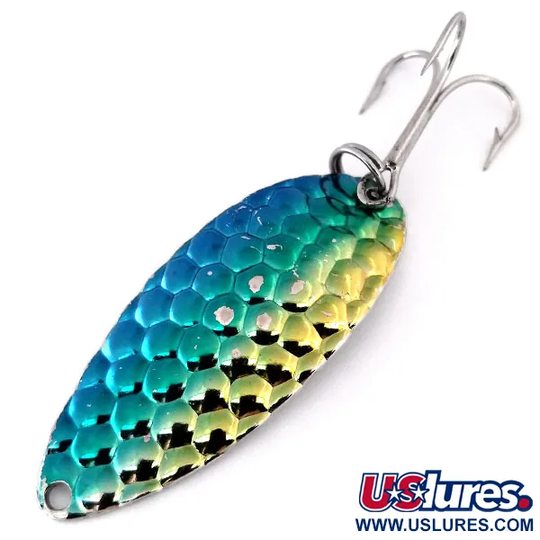 Acme Little Cleo, зелений/синій/золото/нікель, 11 г, блесна коливалка (колебалка) #10298