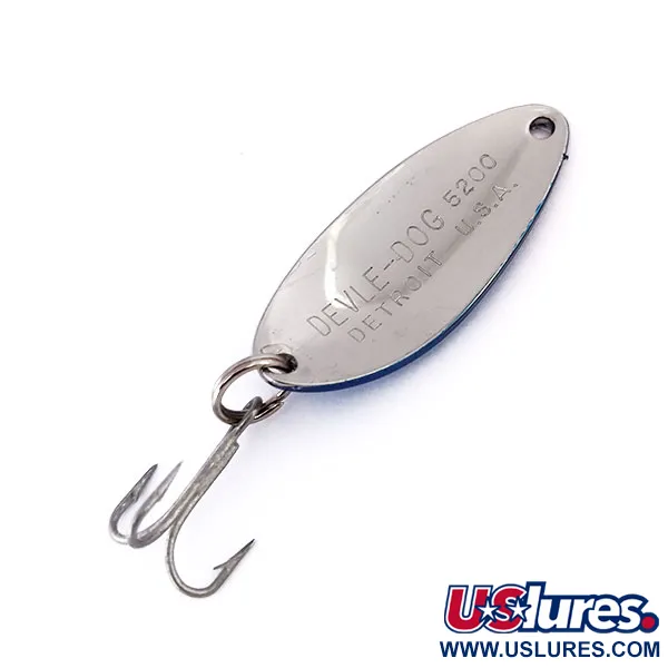 Eppinger Dardevle Devle-Dog 5200, нікель/синій, 7 г, блесна коливалка (колебалка) #10308