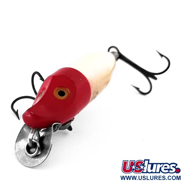 Heddon Floating River Runt Spook, червоний/білий, 12 г, воблер #10313