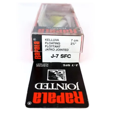 Rapala Jointed J-7, SFC, 4 г, воблер #10317