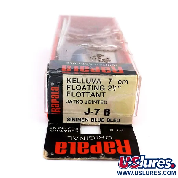 Rapala Jointed J-7, B (Blue), 4 г, воблер #10318
