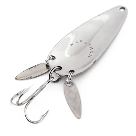 Marathon з пелюстками, червоний/нікель, 12 г, блесна коливалка (колебалка) #10363