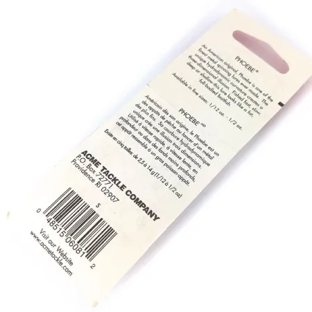 Acme Phoebe, нікель, 3,5 г, блесна коливалка (колебалка) #10384