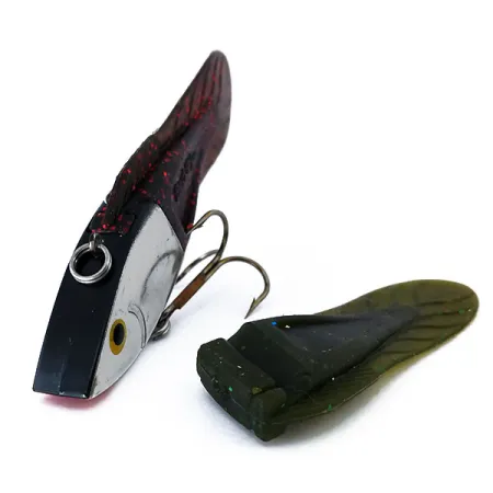 Berkley PowerBait Power Rattle, змінні хвости, срібло/червоний/зелений, 14 г, воблер #10399
