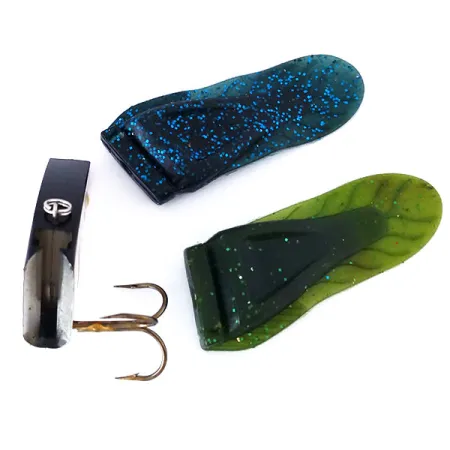 Berkley PowerBait Power Rattle, змінні хвости, дзеркальне срібло/синій/зелений, 19 г, воблер #10411