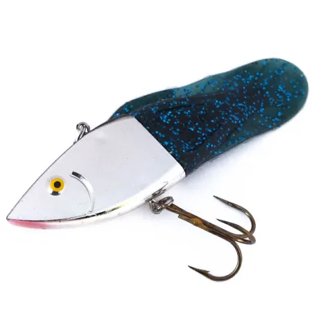 Berkley PowerBait Power Rattle, змінні хвости, дзеркальне срібло/синій/зелений, 19 г, воблер #10411