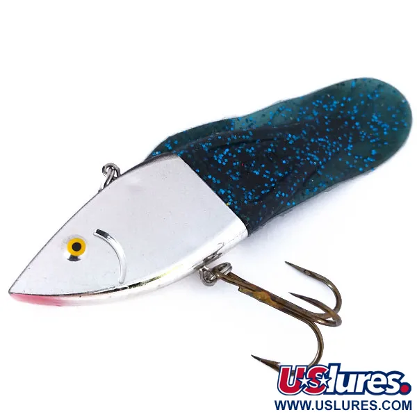 Berkley PowerBait Power Rattle, змінні хвости, дзеркальне срібло/синій/зелений, 19 г, воблер #10411