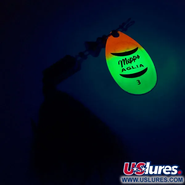 Mepps Aglia 3 dressed (з хвосту білки) Fluo UV (світиться в ультрафіолеті)