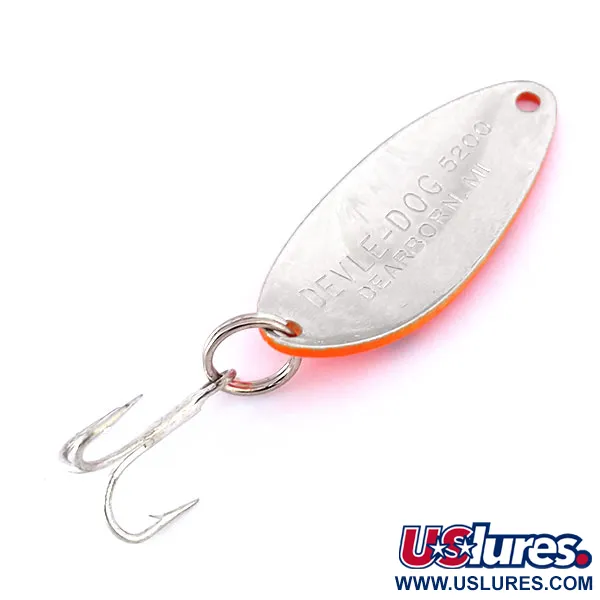 Eppinger Dardevle Devle-Dog 5200 UV (світиться в ультрафіолеті), червоний/чорний/нікель, 7 г, блесна коливалка (колебалка) #10448