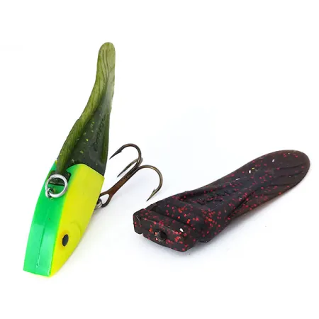 Berkley PowerBait Power Rattle, змінні хвости, Шартрез/зелений/червоний, 14 г, воблер #10454