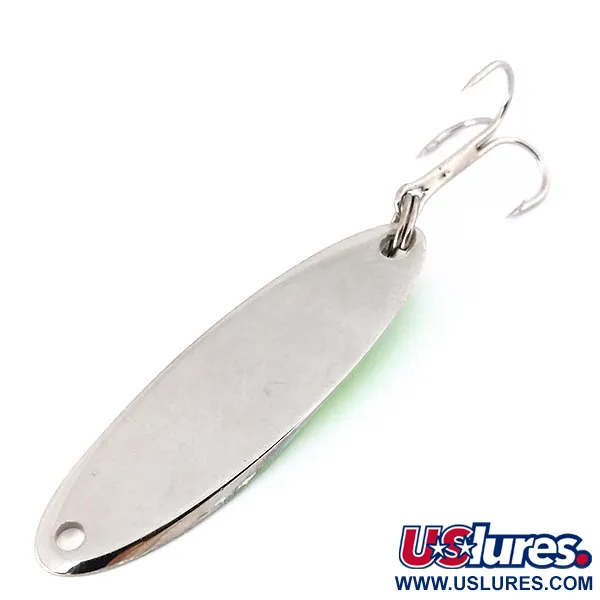 Acme Kastmaster UV (світиться в ультрафіолеті), нікель/зелений, 10,5 г, блесна коливалка (колебалка) #10457