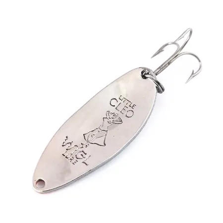 Seneca Little Cleo (Hula Girl), білий перламутр/помаранчевий/нікель, 18 г, блесна коливалка (колебалка) #10461