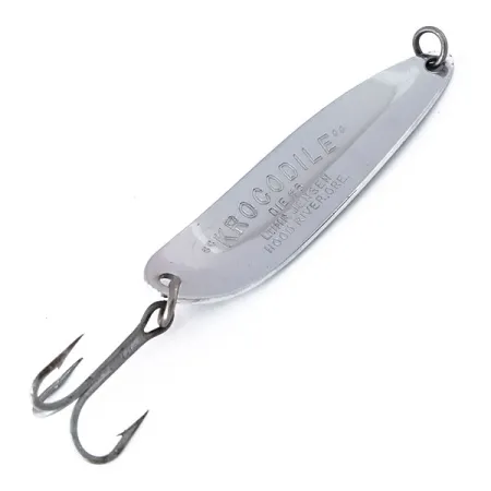 Luhr Jensen Krocodile DIE #5, нікель/зелений, 21 г, блесна коливалка (колебалка) #10472