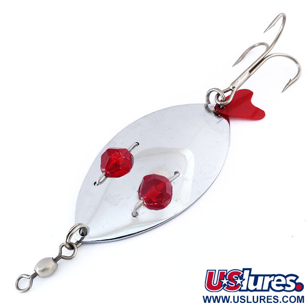  Herter's Glass eye spoon, нікель/червоний, 19 г, блесна коливалка (колебалка) #10522