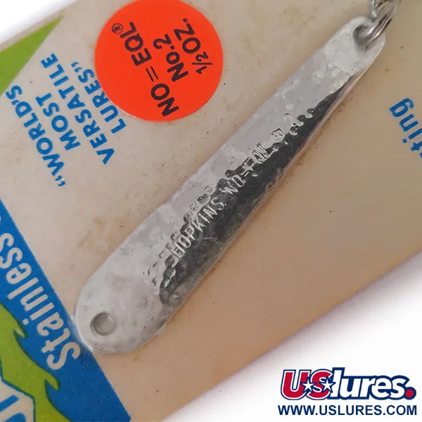  Hopkins No=Eql, пількер, карбований нікель, 14 г, блесна коливалка (колебалка) #10577