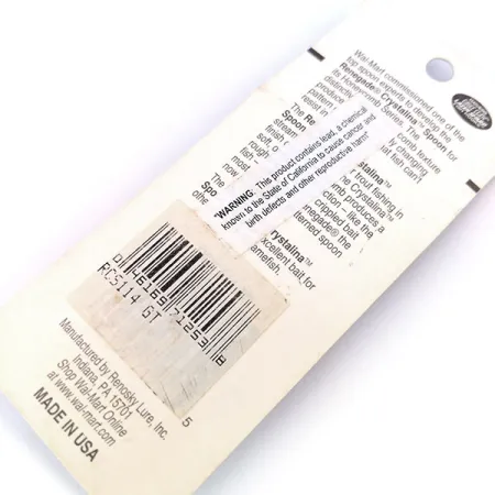 Renegade Crystalinа Spoon, золота рибка, 11 г, блесна коливалка (колебалка) #10579