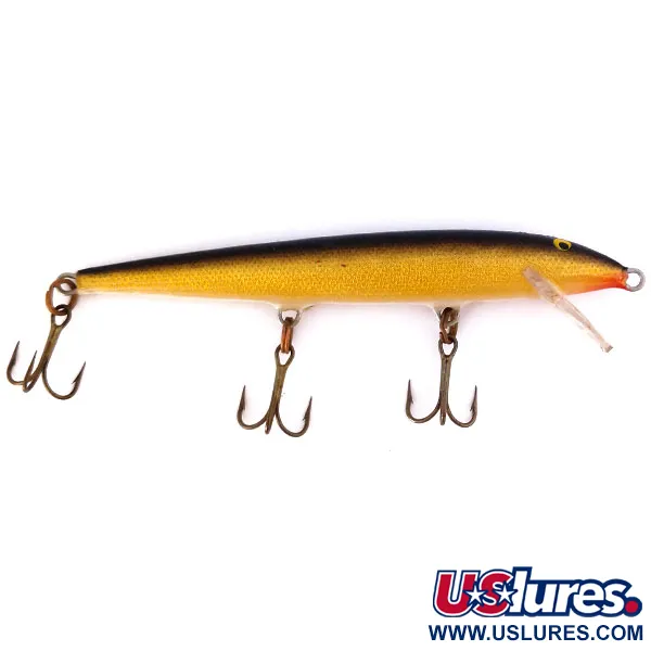 Rapala Original Floater F11, G (Gold), 6 г, воблер #10649