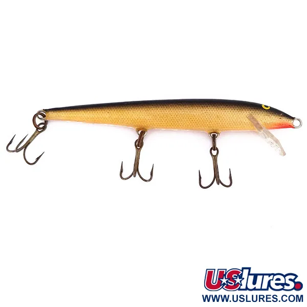 Rapala Original Floater F11, G (Gold), 6 г, воблер #10717