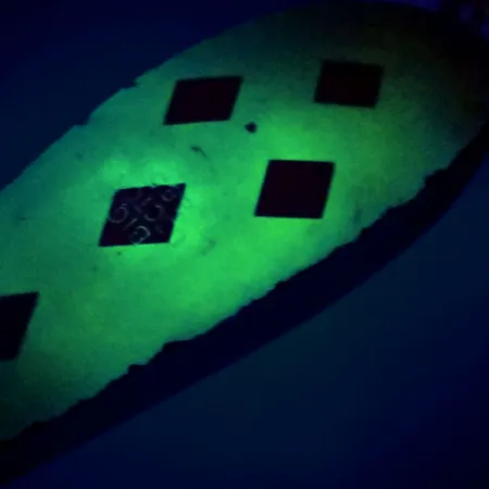 Prescott Spinner Big Doctor 285 UV (світиться в ультрафіолеті), Five of Diamonds, 28 г, блесна коливалка (колебалка) #10718