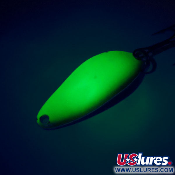 Seneca Little Cleo UV (світиться в ультрафіолеті), жовтий/зелений/нікель, 7 г, блесна коливалка (колебалка) #10737