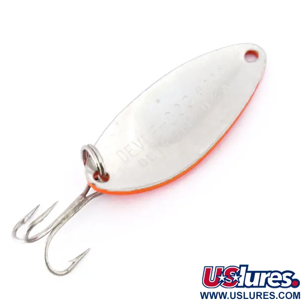 Eppinger Dardevle Devle-Dog 5200 UV (світиться в ультрафіолеті), червоний/чорний/нікель, 7 г, блесна коливалка (колебалка) #10808