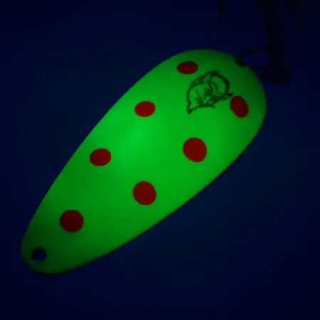 Eppinger Dardevle Dardevlet UV (світиться в ультрафіолеті), жовтий/червоний/нікель, 21 г, блесна коливалка (колебалка) #10814