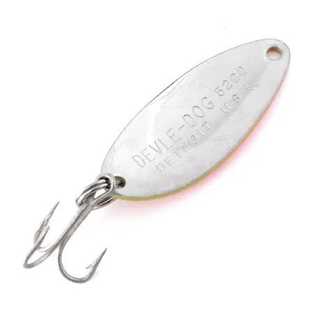 Eppinger Dardevle Devle-Dog 5200 UV (світиться в ультрафіолеті), жовтий/червоний/нікель, 7 г, блесна коливалка (колебалка) #10819