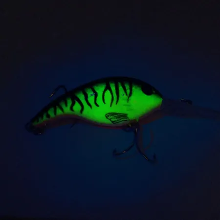 Bass Pro Shops XPS Lazer Eye Deep Diver UV (світиться в ультрафіолеті), Fire Tiger, 12 г, воблер #10828